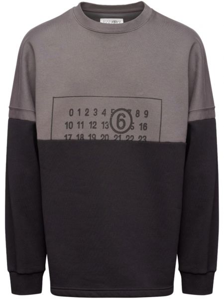 Rund hals sweatshirt med rund hals Mm6 Maison Margiela sort