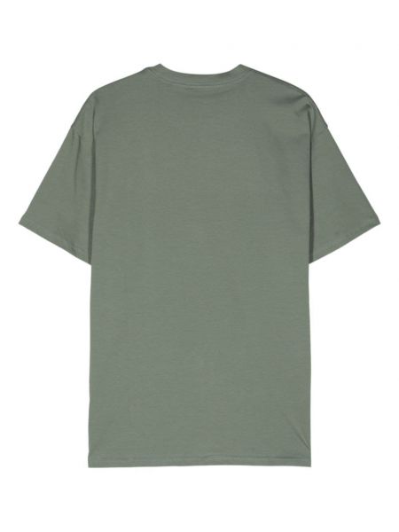 Kokvilnas t-krekls Carhartt Wip zaļš