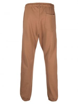 Spodnie sportowe bawełniane Flaneur Homme brązowe