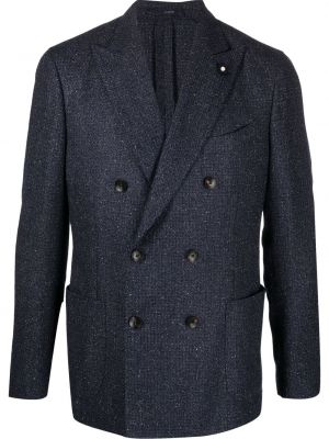 Lang blazer Lardini blå