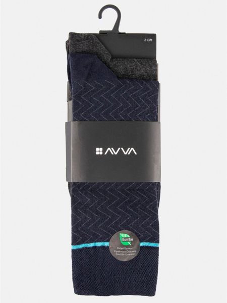 Čarape od bambusa Avva plava