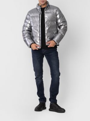 Серебряная куртка Ea7 Emporio Armani
