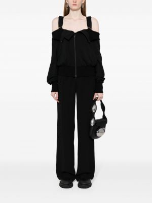Woll jacke mit reißverschluss Yohji Yamamoto schwarz