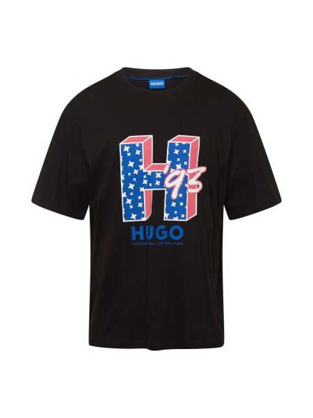 Voľné priliehavé tričko Hugo čierna