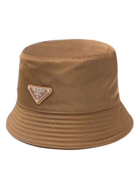 Nylon hat Prada brun