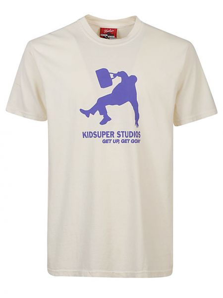 T-shirt di cotone Kidsuper bianco