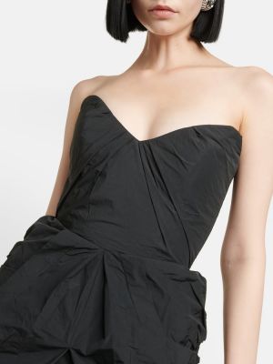 Sukienka midi drapowana Maticevski czarna