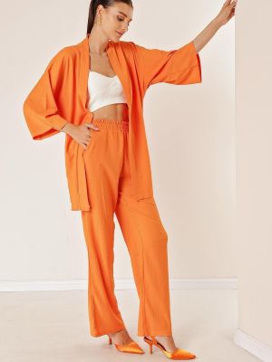 Costum cu buzunare By Saygı portocaliu