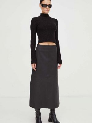 Kožená sukně By Malene Birger černé