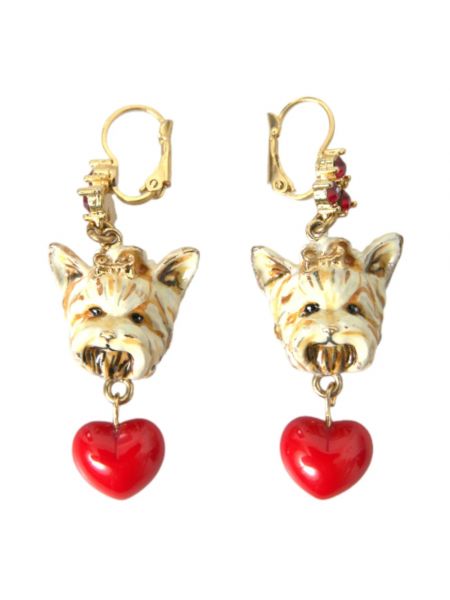 Kolczyki z kryształkami w serca Dolce And Gabbana