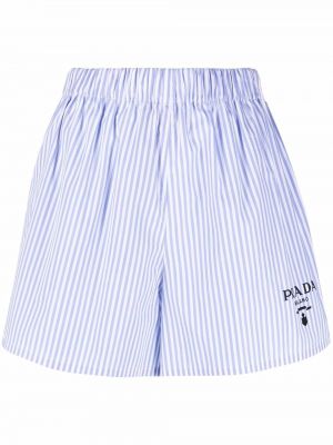 Stripete shorts Prada blå