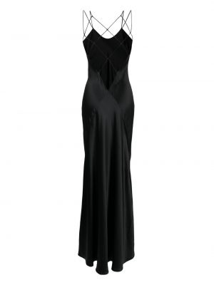 Šilkinis vakarinė suknelė Kiki De Montparnasse juoda