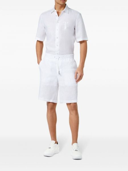 Lininė siuvinėta marškiniai Billionaire balta