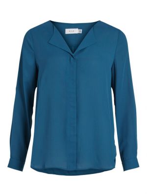 Priliehavá košeľa Vila modrá