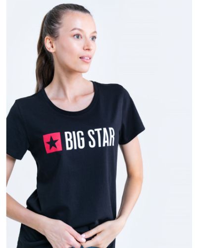 Tricou tricotate cu stele Big Star negru