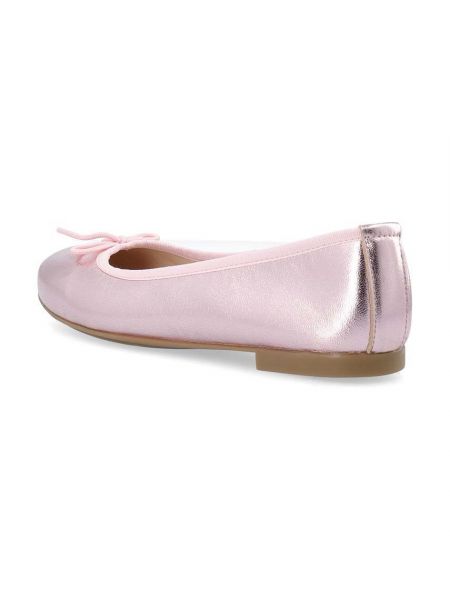 Bőr balerina cipők Bianco rózsaszín
