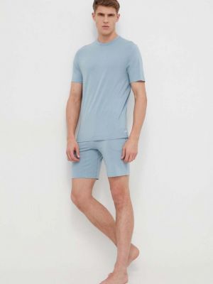 Modré pyžamo Calvin Klein Underwear
