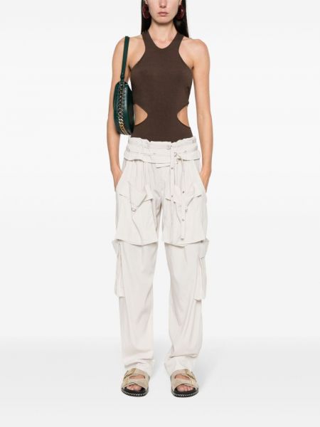 „cargo“ stiliaus kelnės Isabel Marant balta