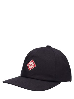 Gorra de algodón Casablanca negro
