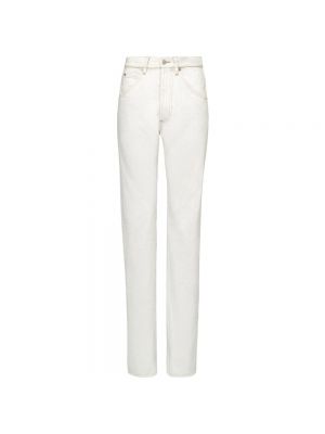 Jeansy skinny z wysoką talią Maison Margiela białe