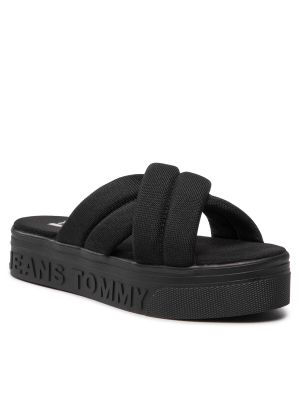 Šľapky Tommy Jeans čierna