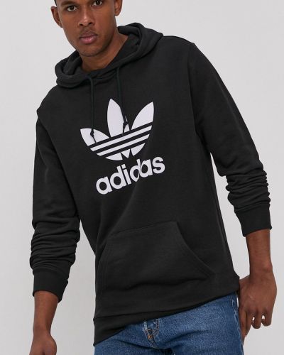Hoodie s kapuljačom Adidas Originals crna