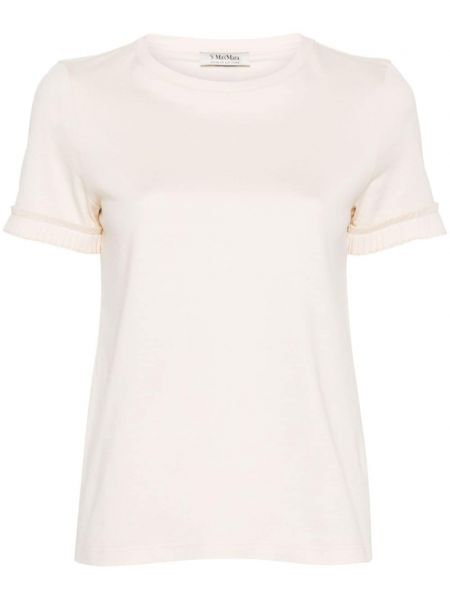 T-shirt en coton plissé 's Max Mara beige