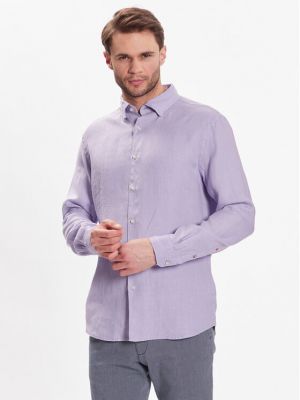 Marškiniai slim fit Cinque violetinė