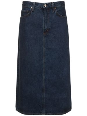 Βαμβακερή φούστα τζιν Goldsign μπλε