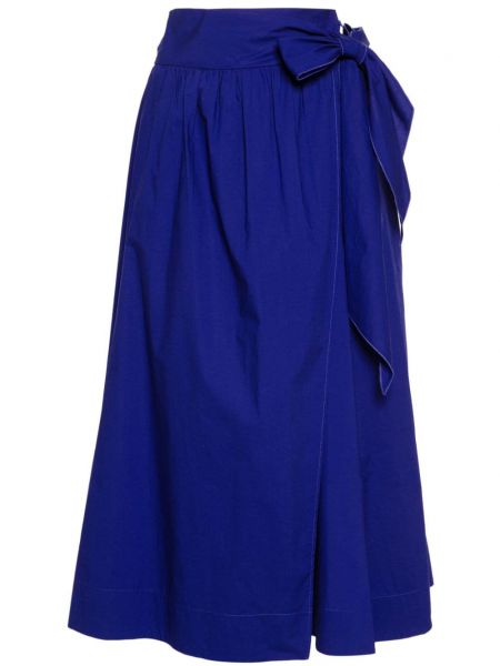 Midi sukňa Forte Forte modrá