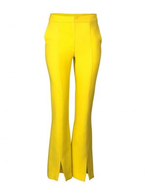 Žluté rovné kalhoty Adam Lippes