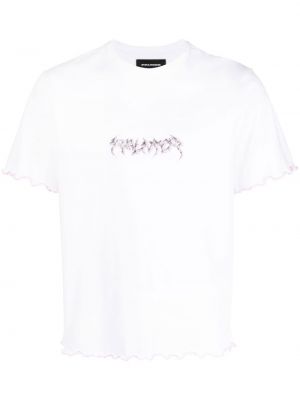 T-shirt con stampa Palmer bianco