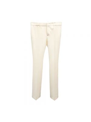 Spodnie wełniane Gucci Vintage białe