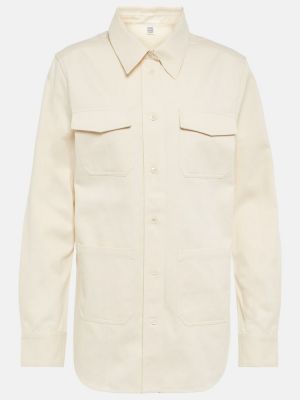 Camisa de algodón Totême blanco