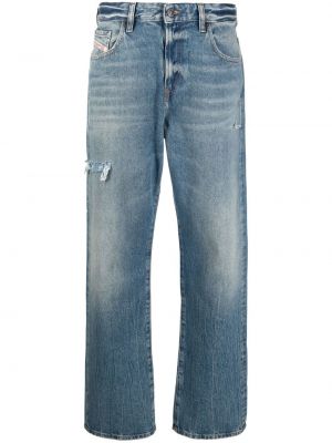 Nødlidende straight jeans Diesel blå