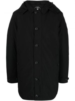 Παλτό με κουκούλα Save The Duck μαύρο