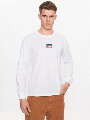 Μακρυμάνικη μπλούζα Levi's λευκό