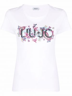 Camiseta con estampado Liu Jo blanco