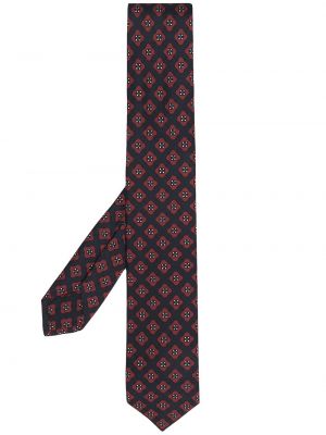 Corbata con bordado con estampado geométrico Barba