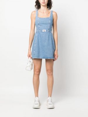 Mini šaty s výšivkou Calvin Klein Jeans