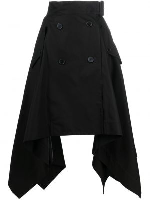 Asymetrická sukňa Mackintosh čierna