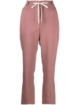 Rovné kalhoty Eleventy růžové