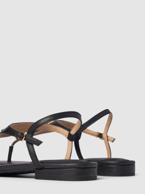 Sandały skórzane Lauren Ralph Lauren czarne