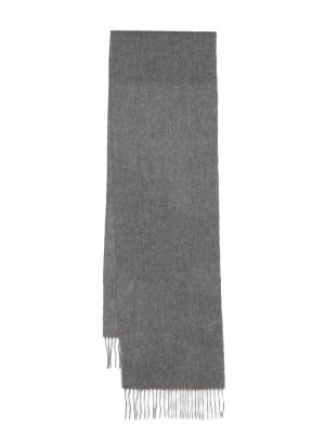 Плетен кашмирен шал Aspinal Of London сиво