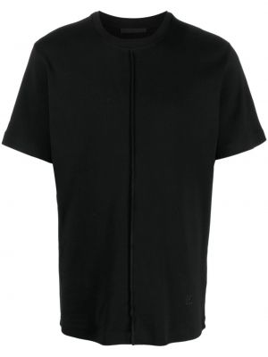 Βαμβακερή μπλούζα με κέντημα Helmut Lang μαύρο