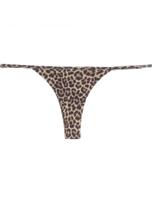 Skli på leopard trykt bikini Matinèe brun