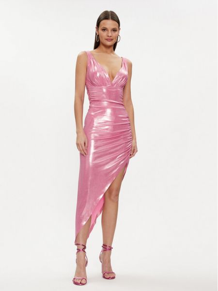 Розовое коктейльное платье Norma Kamali