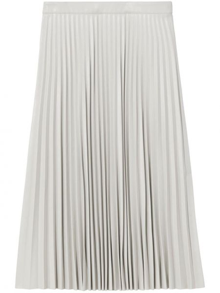 Lederrock mit plisseefalten Proenza Schouler White Label weiß
