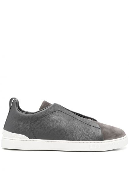 Slip on hlačke slip Zegna siva