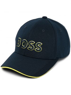 Brodert cap Boss blå